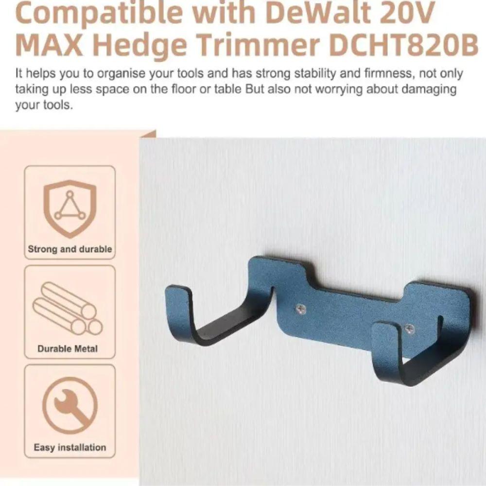 Metal Wall Bracket Tool Hanger Space Saving Trimmer Rack Wall Mount Hanger  Yard Shed