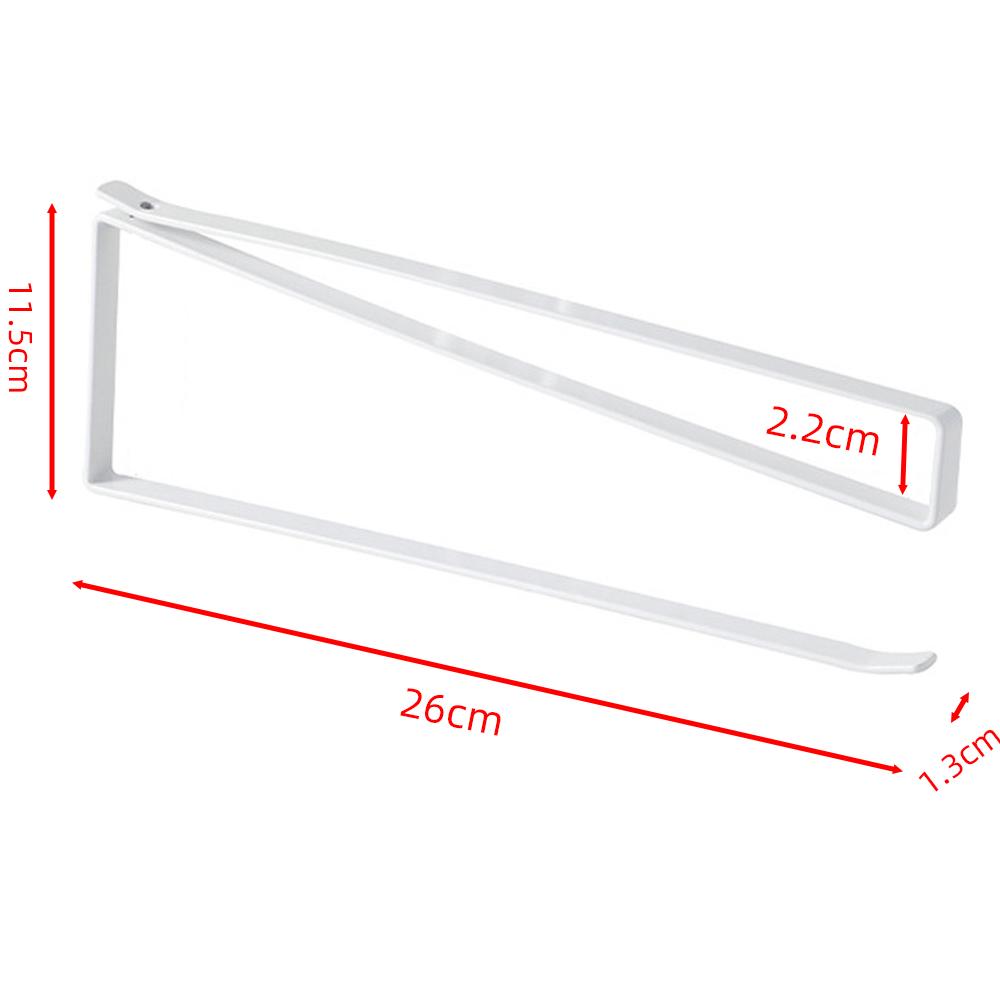 

Simple Kitchen Paper Roll Holder Metal Towel Hanger Rack Cabinet Rag Hanging Organizer Shelf Toilet Paper Holder Storage Accesso белый