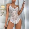 Women's Sexy Lace Adjustable Sling Mesh Fun One-Piece Underwear
