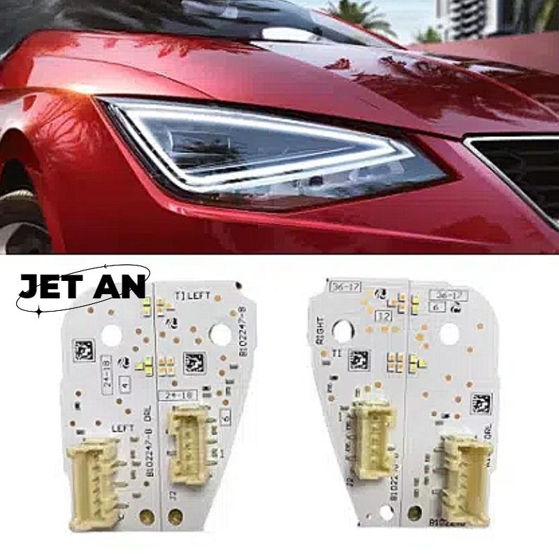 White DRL LED Boards For SEAT IBIZA ARONA Daytime Running Light Turn Signal Module B102247-B Left & Right B102248-B