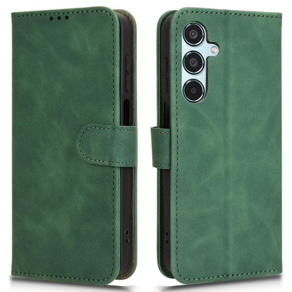 For Samsung Galaxy M35 5G Case Skin-Feel Leather Anti-Drop Wallet Flip Phone Cover