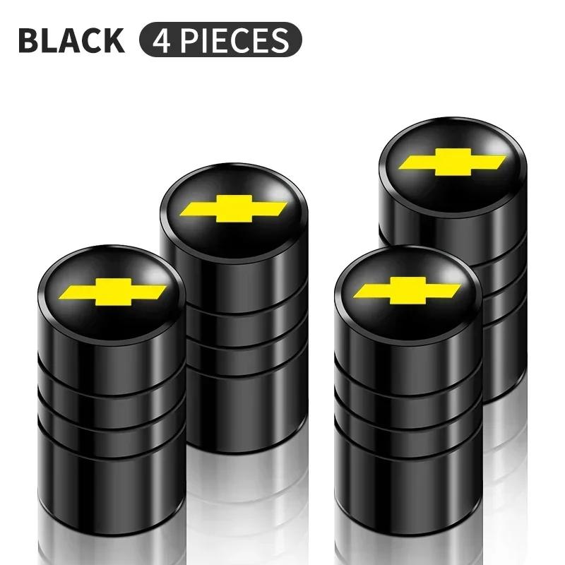 

4Pcs Aluminum Round Car Wheel Tire Valve Caps For Chevrolet Spark Captiva Cruze Malibu Equinox Trax Camaro Blazer Traverse