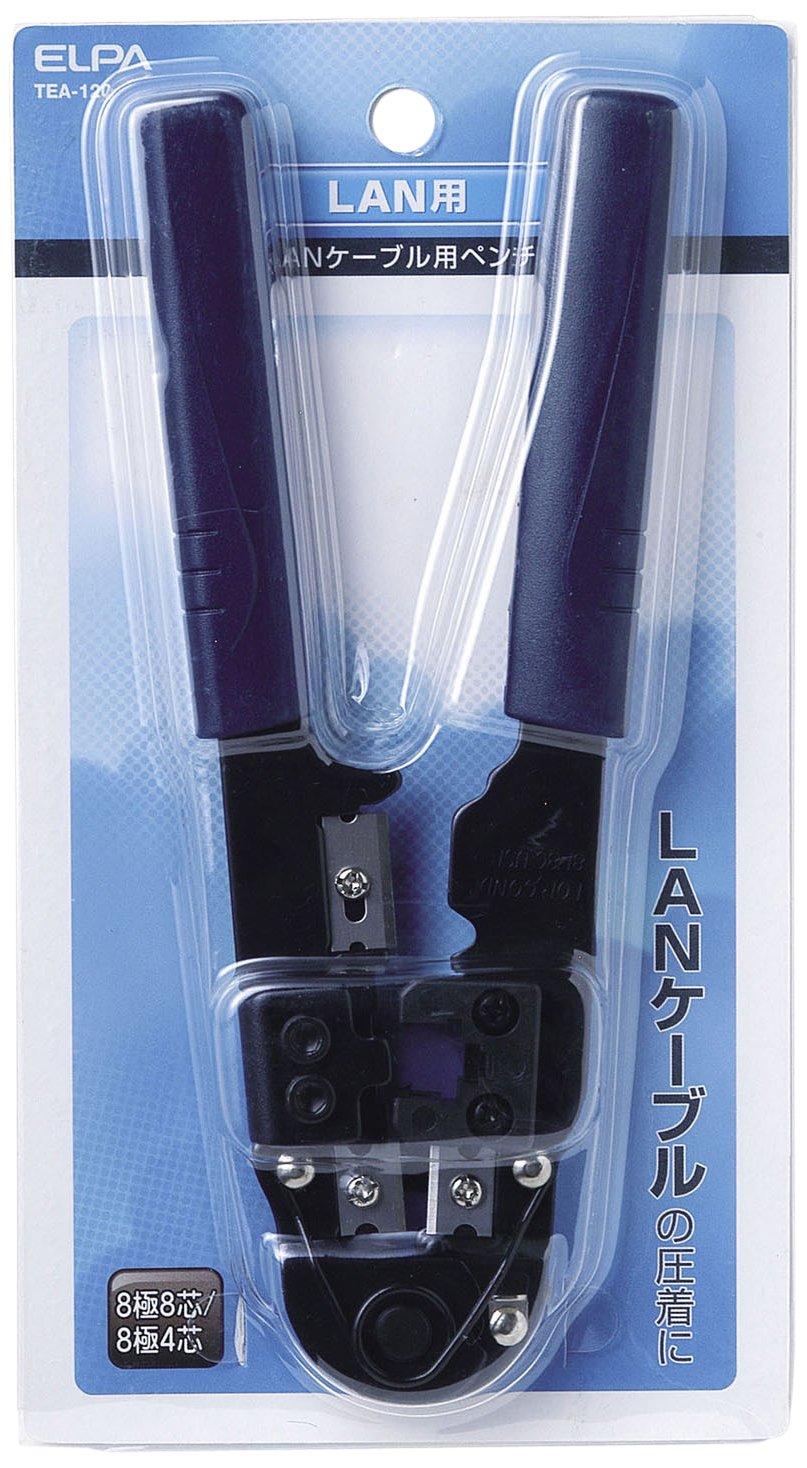 

ELPA Modular Pliers for LAN Crimping Pliers Crimping Tool LAN Cable 8 Pole 8 Pole 4 Core Dual Use Core/8 TEA-120