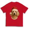 Poodle Face Christmas Kids T Shirt