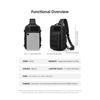 Off-road Tactical Breast Bag Men's Outdoor Waterproof Shoulder Bag Men's Small Backpack Large Capacity Messenger Bag Men's Bag