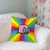 Cute NNyan Cats ART Maker Case Plush Fabric Soft Pillowcase Double Sided Print Cushion Cover Household Gifts