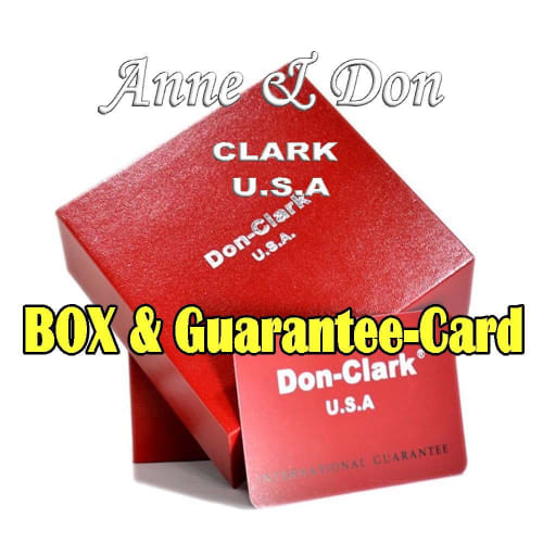 Limited Edition Pair Watches: Don Clark Men's Watch, High-Performance Japanese-Made Chronograph, Anne Clark Women's Watch, Pink Gold with Heart Chain