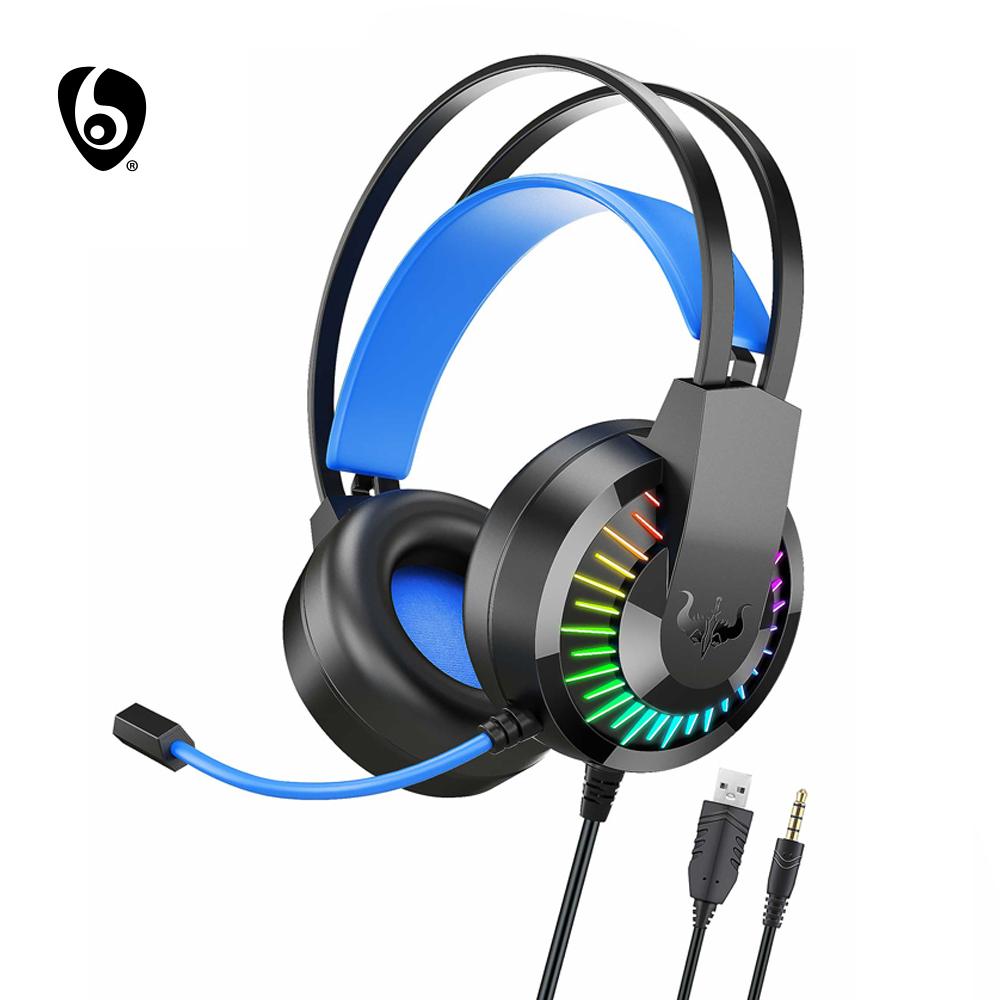 Orlange Computer Gaming Headset 3.5mm Round Hole Cable E-sports Chicken Listening Position Recognition 7.1 Universal