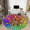 1pc Pentagram, Mandala Chair Carpet for Office - Durable, Ideal for Chair Mats, Stylish & Functional Decorative Rug yy260203068