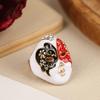 Personality Chinese-Style Drip Oil Peking Opera Facial Makeup Alloy Finger Rings Adjustable Jewelry Gift
