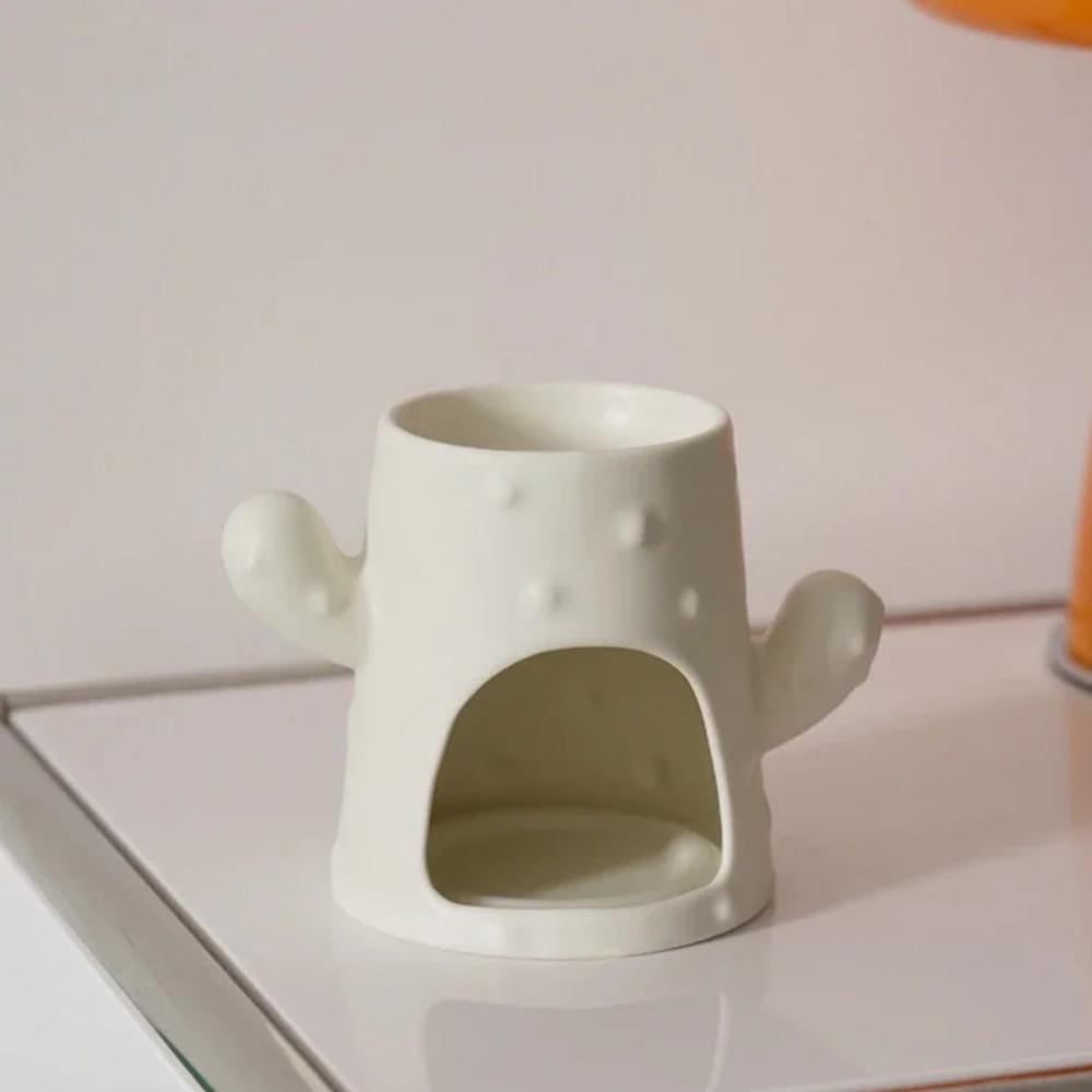 Cactus Ceramic Aromatherapy Stove Essential Oil Heating Furnace Wax Melting Furnace Incense Ornaments Household Incense Burners