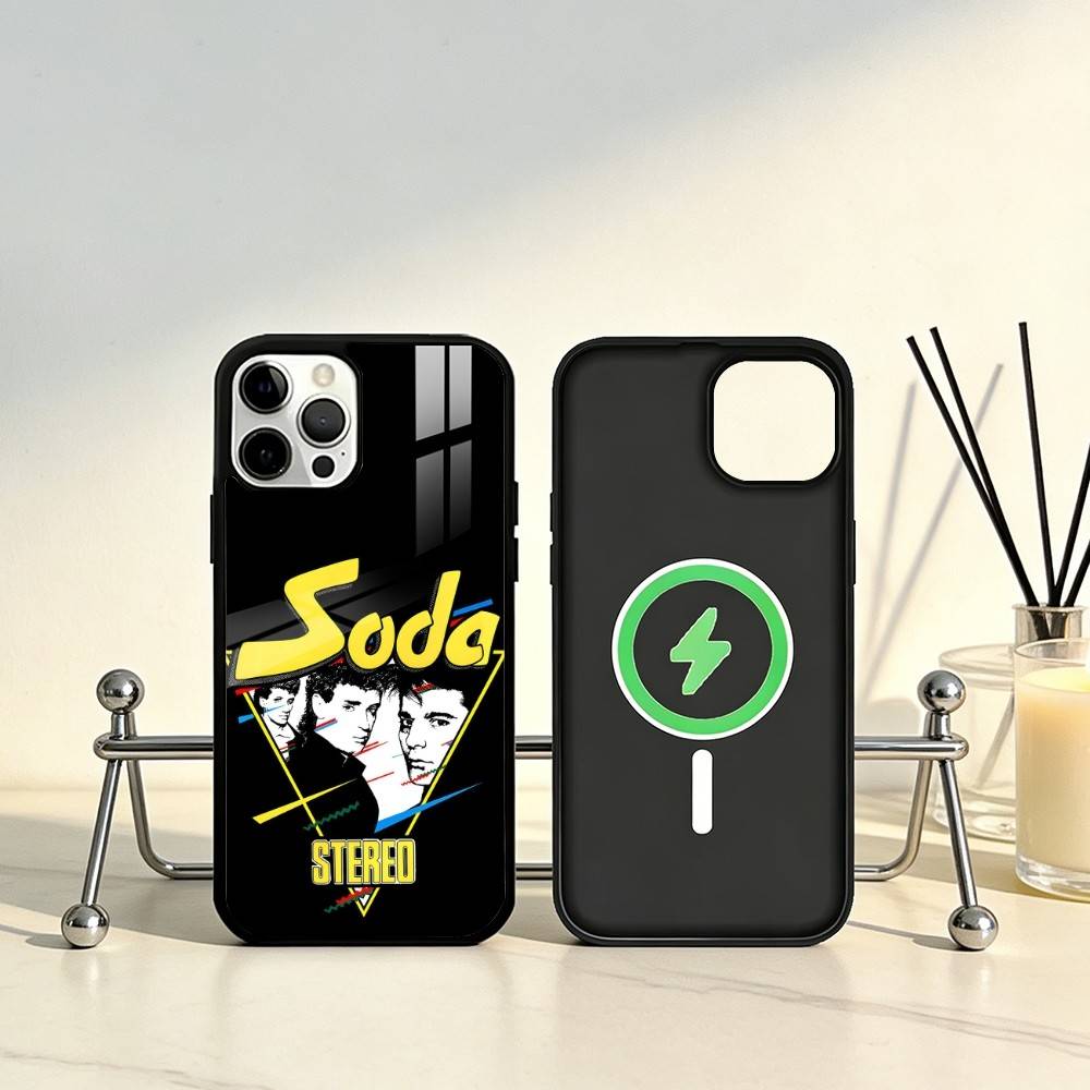 Rock Band S-Soda S-Stereo Phone Case For iPhone17,16,15,14,13,12,11 Plus,Pro Max Magnetic For Magsafe Wireless Charging