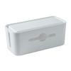Cord Storage Organizer Data Cable Organization Box Non-slip Bottom Electronic Cable Storage Organizer Dustproof Lid For Desk
