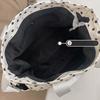 Korean Nylon Polka Dot Shoulder Bag Large Capacity Casual Fashion Travel Tote Bag Simple Crossbody Bags Lightweight Boston Bag