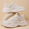 White Women Platform Sneakers Thick Sole Ladies Vulcanized Shoes Woman Chunky Comfortable