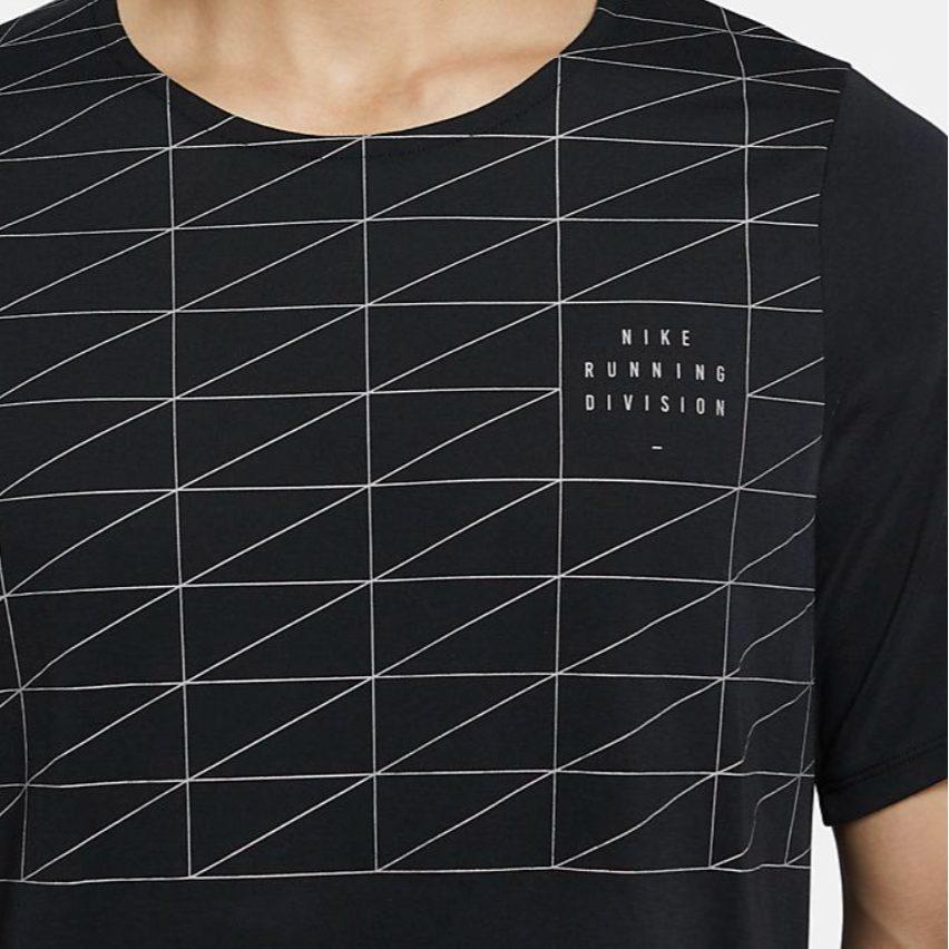 Nike Rise 365 Run Division Flash Running T Shirt Men's Black CU7877-010