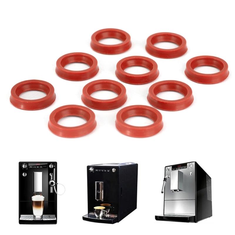 10Pieces Silicone Rings Lip Seal Efficient Coffee Machine Maintenance Part Coffee Machine Accessories Silicone Texture