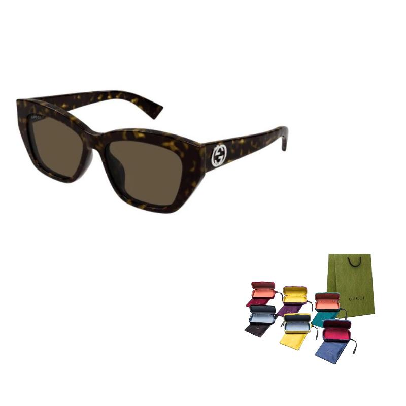 GUCCI Original Design Acetate Plastic Irregular Sunglasses Women's Tortoiseshell