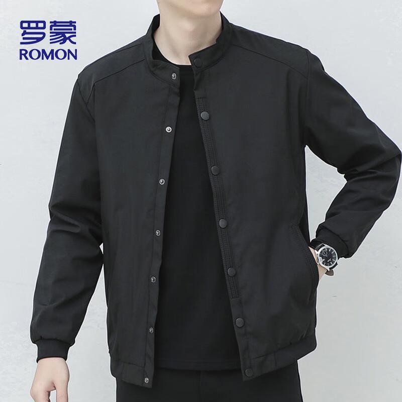 Romon Men's Casual Stand Collar Autumn Jacket