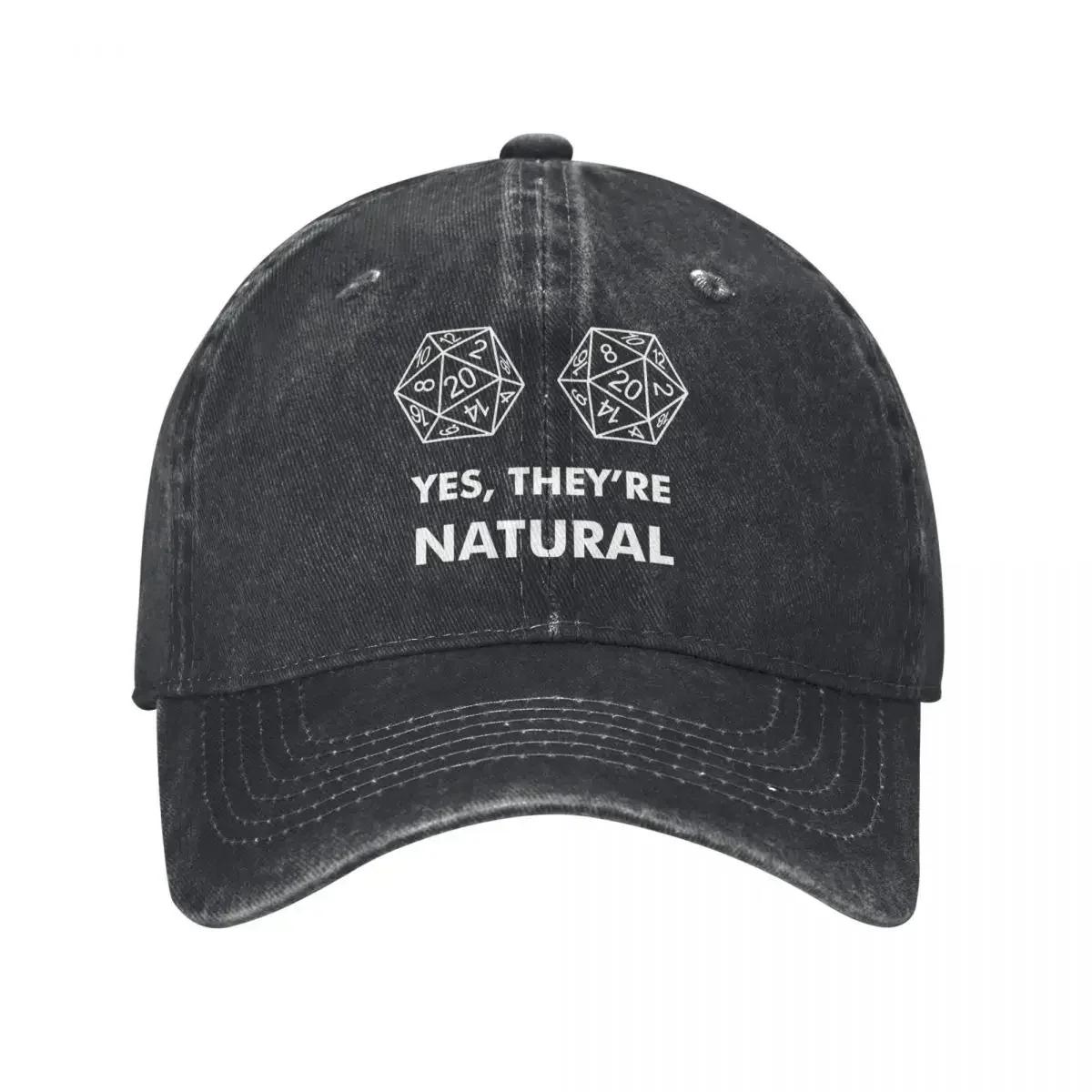 D20 Yes They re Natural Baseball Cap Fashion Distressed Cotton DnD Snapback Hat Unisex Outdoor Summer Gift Hats Cap One Size