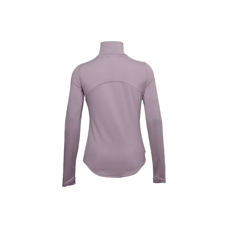 Under Armour Casual Training Sports High-Neck T-Shirt Women Tops Purple 1360348-585