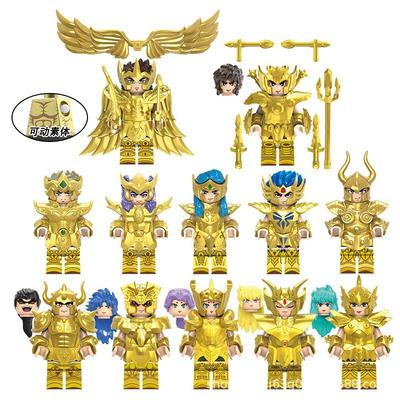 Cavalieri dello Zodiaco 12 Costellazioni Figure Giocattoli da Assemblare Creeper per Bambini Giocattoli Educativi Giocattoli per ragazzi e ragazze come regali di compleanno