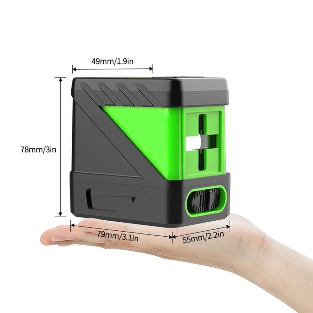 360 Vertical Horizontal Beam Self-Leveling 3D Cross Line Green Laser 2 Lines Laser Level Kit