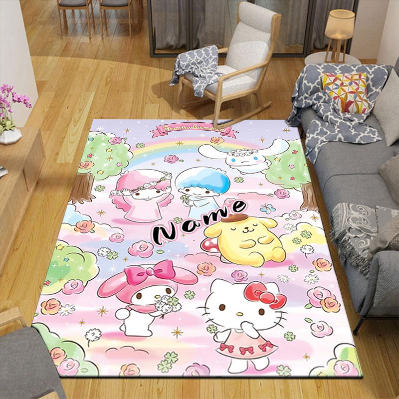 Custom 1Pc Kawaii Friends Forever Rug Office Carpet Indoor Outdoor Entrance Doormat Nonslip Soft And Comfortable Living Room D2915283