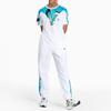 PUMA Geometric Pattern Printed Cotton Short Sleeve T-Shirt Men Tops White 598887-02