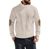 Men's Solid Color Corduroy Zipper Jacket Men's Sports Large Size Casual Jacket