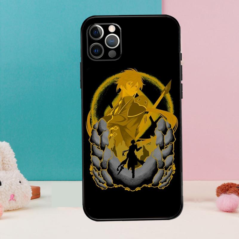 

чехол для телефона zhongli genshin impact для iPhone 17 Air 16 15 14 13 11 12 Pro Max 12 13 mini 15 16 Plus 16e iPhone 15 Pro