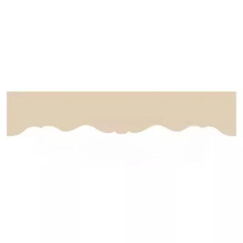 Chenille Window Valance Self-adhesive DIY Curtain Custom Size Roman Valance Curtain Swags Decorative Cloth Strip Top Shading