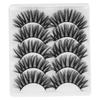 5 Pairs 6D False Eyelashes Handmade Long Extension Eyelashes Pack Reusable Fiber LashesGL703