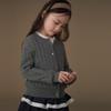 Girls' Simple Knitted Cardigan