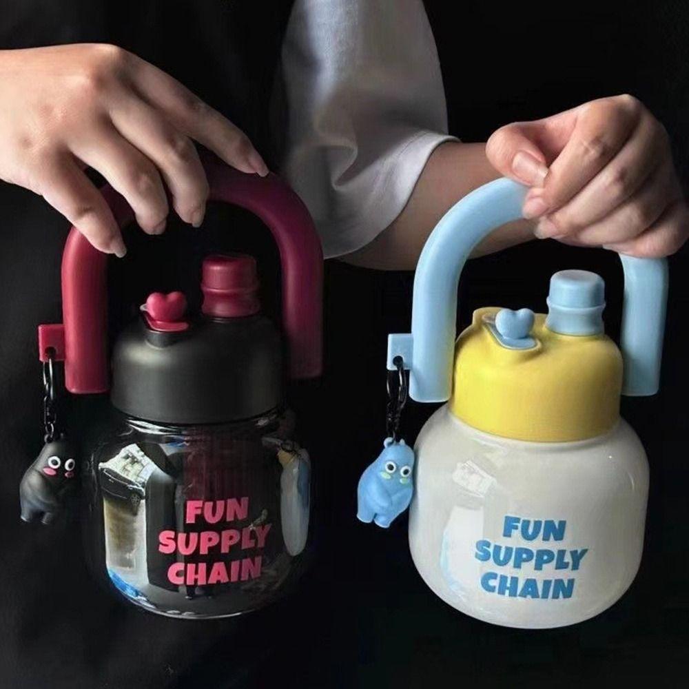 800 ml Large Capacity Juice Milk Cup with Pendant Sippy Cup Creative Water Bottles