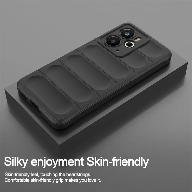 Custodia in Silicone Antiurto con Sensazione di Pelle Flessibile per Realme 14 5G Realme 14T Copertura Protettiva Guscio Posteriore Fundas Coque