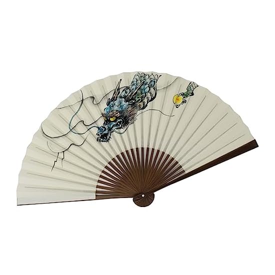 [Oshare Kimono Iroha] Kyoto Folding Fan, Antibacterial Washi Paper Fan, Four Holy Beasts, Karaki Woo