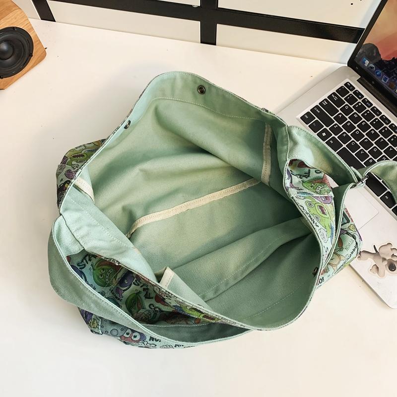 Canvas Shoulder Women's Tote Bag Ladies Simple Casual Large Capacity Designer Handbags for Women Travel Solid Shopper Bag