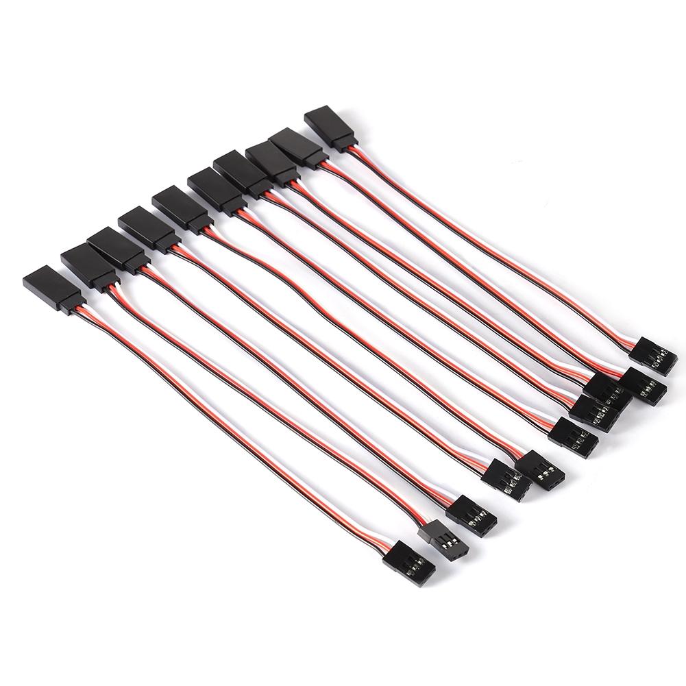

10PCS 150mm Servo Extension Wire Cable Cord For Futaba JR Male To Female