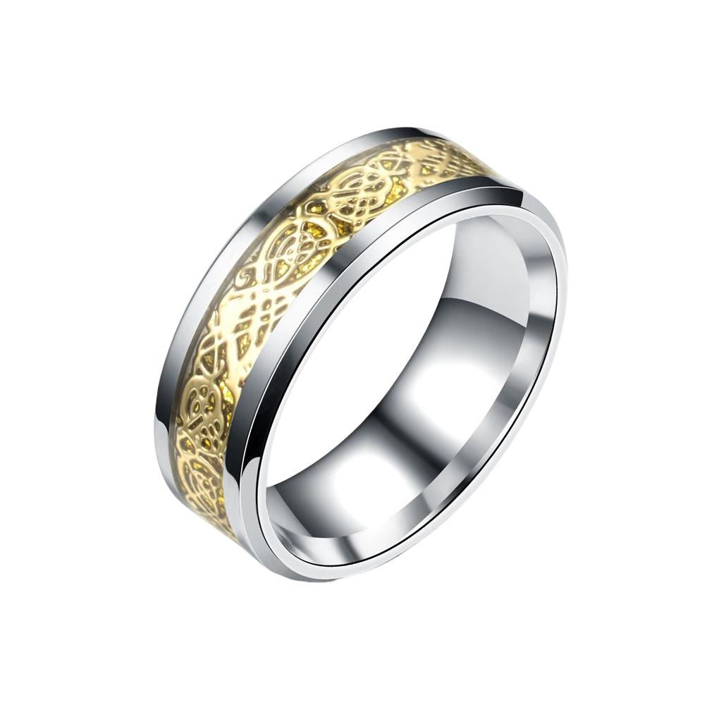 Men Ring Stainless Steel Plated Hand Jewelry Casual Party Holiday Dressing Clothing Decoration Circle Gift Craft