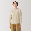 MUJI Andes Wool Mock Neck Size BA1P6A4A Women's Sweater, Oatmeal, S,