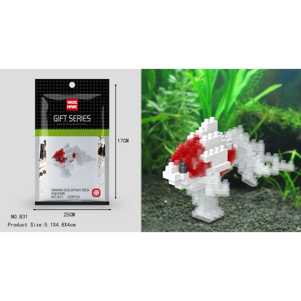 Kids Toy Mini Building Blocks Micro Bricks Eagle Moose Dog Cat Bird Animals 3D Model Bag Gifts Educational Toys For Children