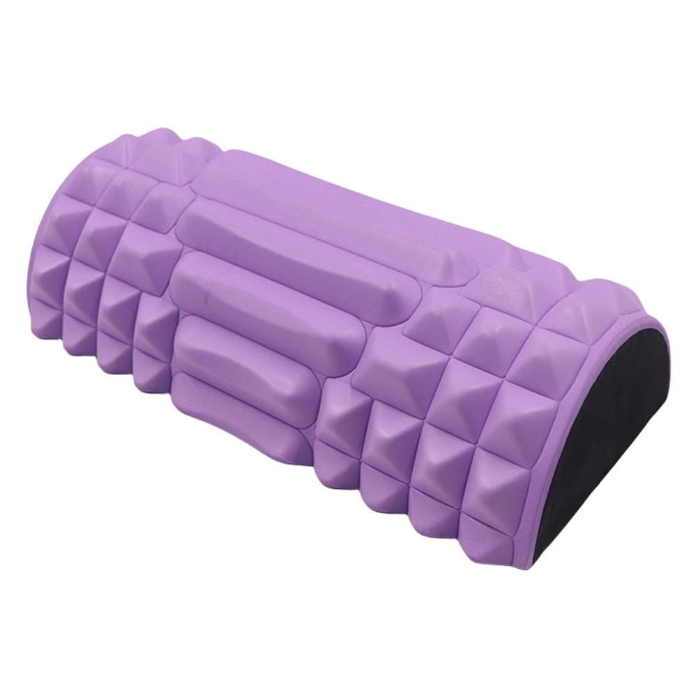 

Foam Roller Massage Column High Density Exercise Roller Multi-Function Portable Muscle Roller Half Round for Yoga Pilates фіолетовий