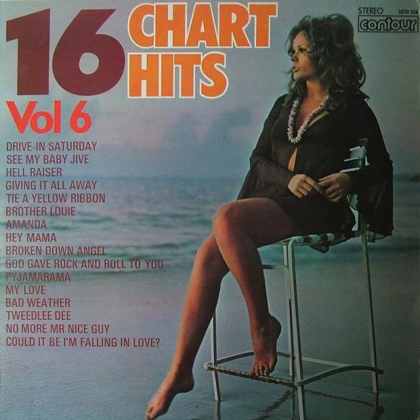 

LP Пластинка НЕИЗВЕСТНЫЙ АРТИСТ - 16 Chart Hits Vol 6 2870326 Contour 1973 UK Pop Used