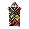 Adult Bath Towel Beach Towel Cape Geometric Print Hooded Bath Towel