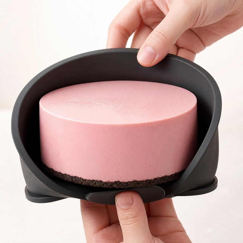 Round Large Size Nonstick Cake Mold Easy Release Food Grade Silicone Mousse Biscuit Baking Mold French Style