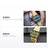 Casio retro waterproof quartz movement resin strap Japanese and Korean watch men's watch gold dial A168WEGC-3