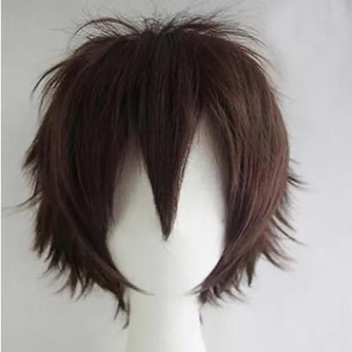 Silkyjoy Universal Cos Wig, 30Cm Face-Flattering Short Hair With Flipped Ends, Multiple Colors Available