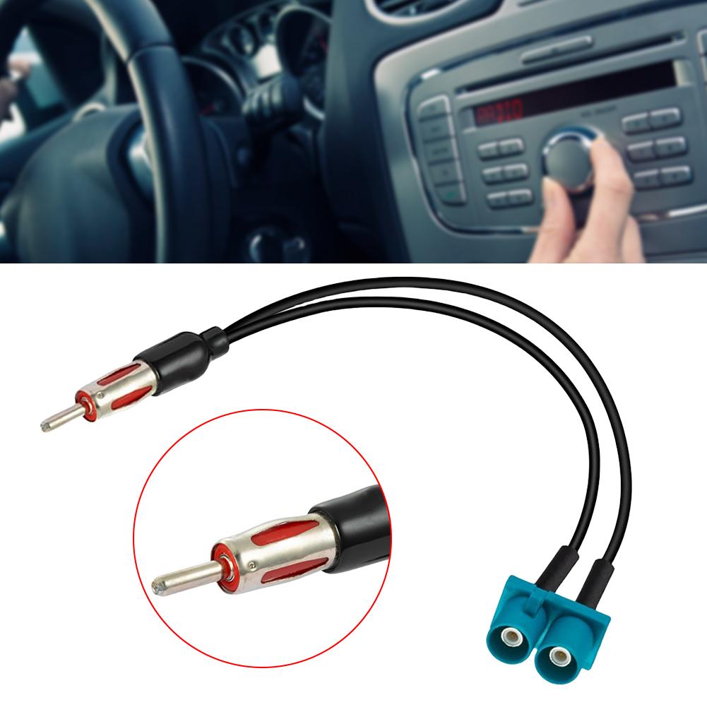 Car Audio Cable Adapter Antenna Dual Female Fakra Radio To Standard Moto Din Male Aerial Antenna Adapter For Ford Mondeo MA MB
