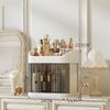 Space-Saving Corner Makeup Organizer with Drawers, Large Capacity Cosmetic Storage Box for Skincare, Makeup & Beauty Tools